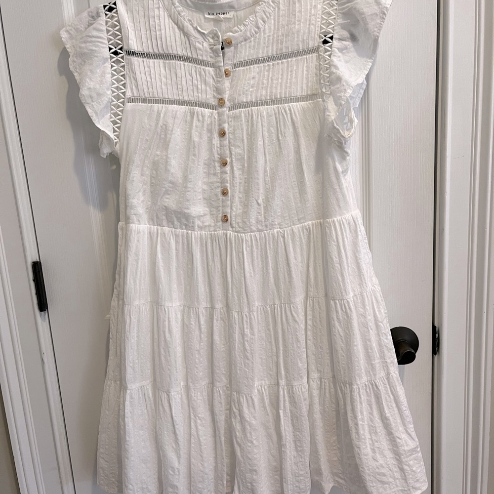 White cotton fun dress!
